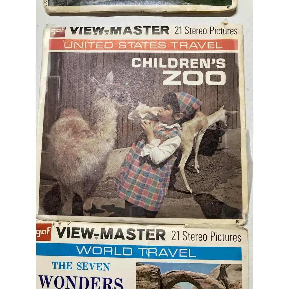 View-Master Vintage 1950 Viewer w/ Bible Story & Many Packages Of Reels Sleeves